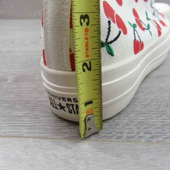 Converse Chuck Taylor All Star Lift Platform Cherries Womens Size 7.5 NEW - Picture 10 of 14
